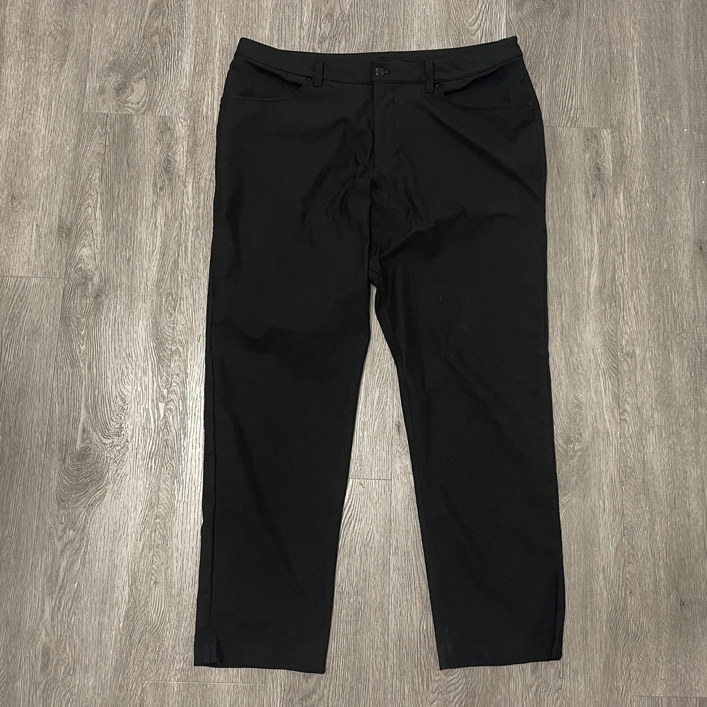 Lululemon Pants Mens 38x30 Black ABC Classic Fit Warpstream Performance Golf